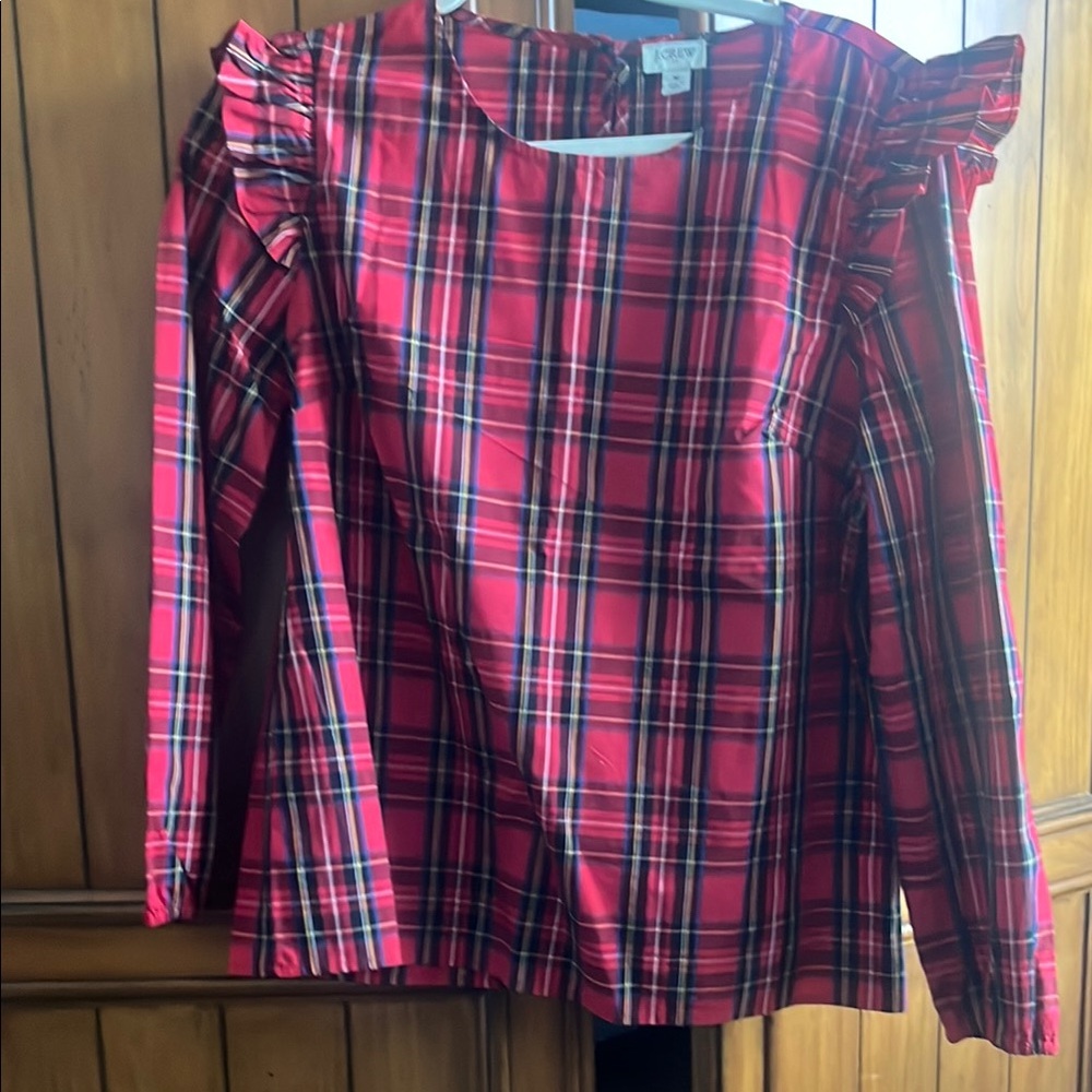 JCrew Tartan top